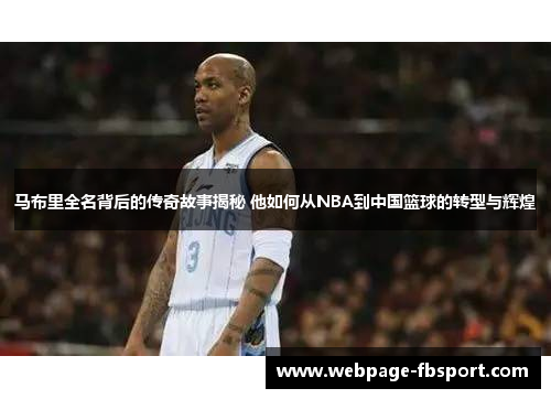 马布里全名背后的传奇故事揭秘 他如何从NBA到中国篮球的转型与辉煌